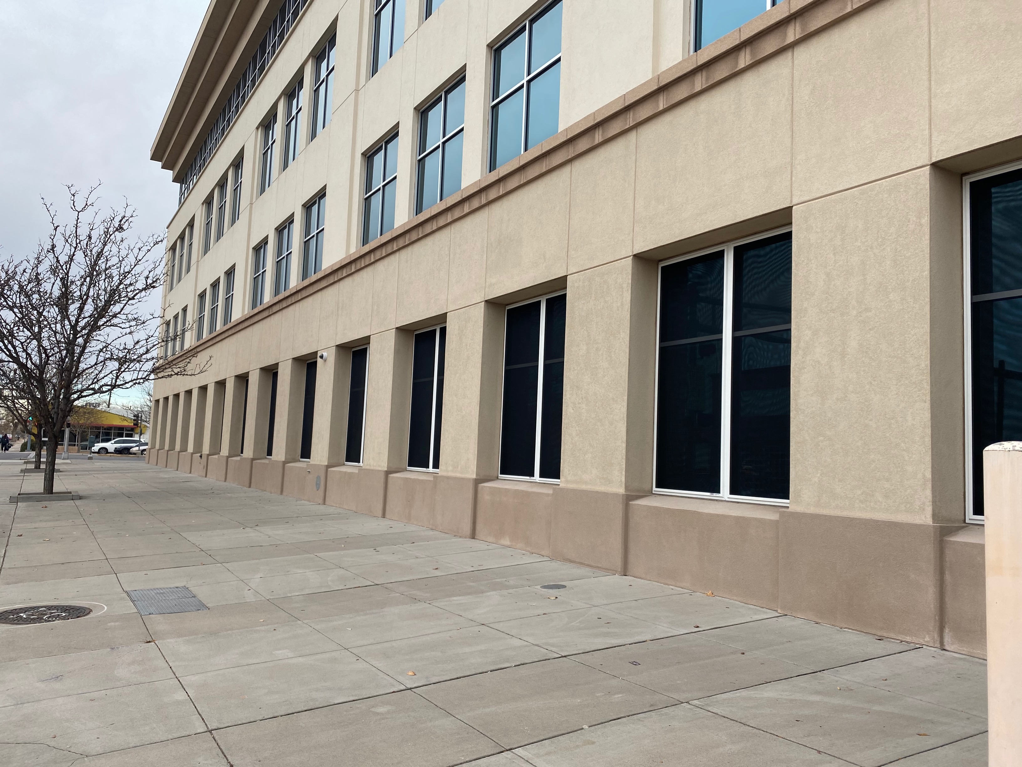 security screens on DEA building